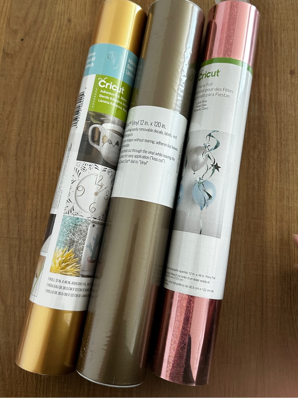 Cricut Party Foil, Adhesive Foil, and Vinyl